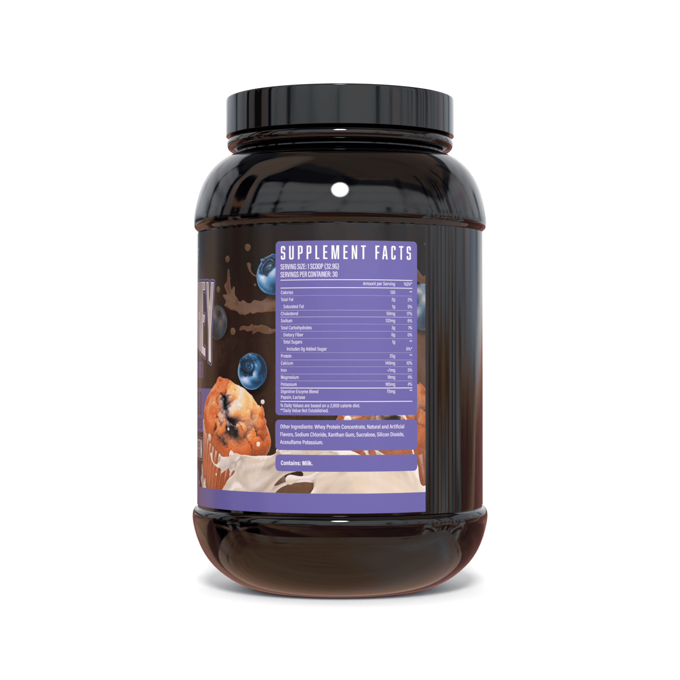 Huge Whey Blueberry Muffin Ingredients